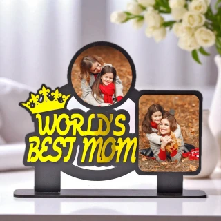 DVMART® Gift for Mother Acrylic & MDF Laser Cut Photo Frame – Elegant Design