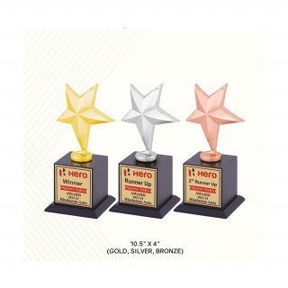 Corporate Star Trophy (Gold-Silver-Bronze)