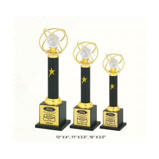 Luxurious Gold Recognition Trophy