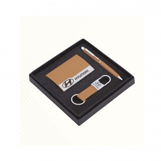 Leatherette Custom Combos Visiting Card Holder Key Chain pen For Gift Purpose (3 Items)