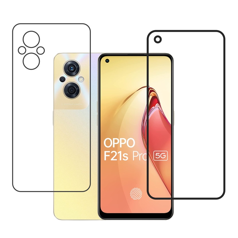 OPPO F21s Pro  9H Protective Compatible Mobile Screen Protector For Front & Back (Not a Tempered glass)