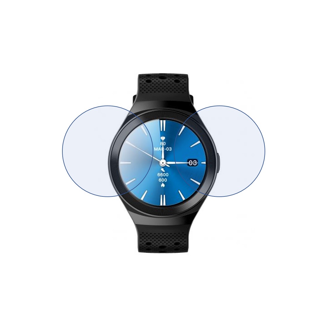 GIZMORE GizFit 910   Smartwatch Screen Protector 9H Protective Compatible Flexible