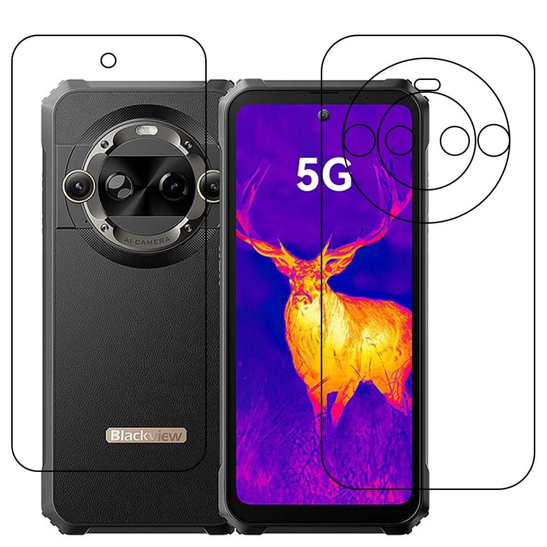 Blackview BL9000 Pro (Front & Back) 9H Protective Flexible Compatible Mobile Screen Protector