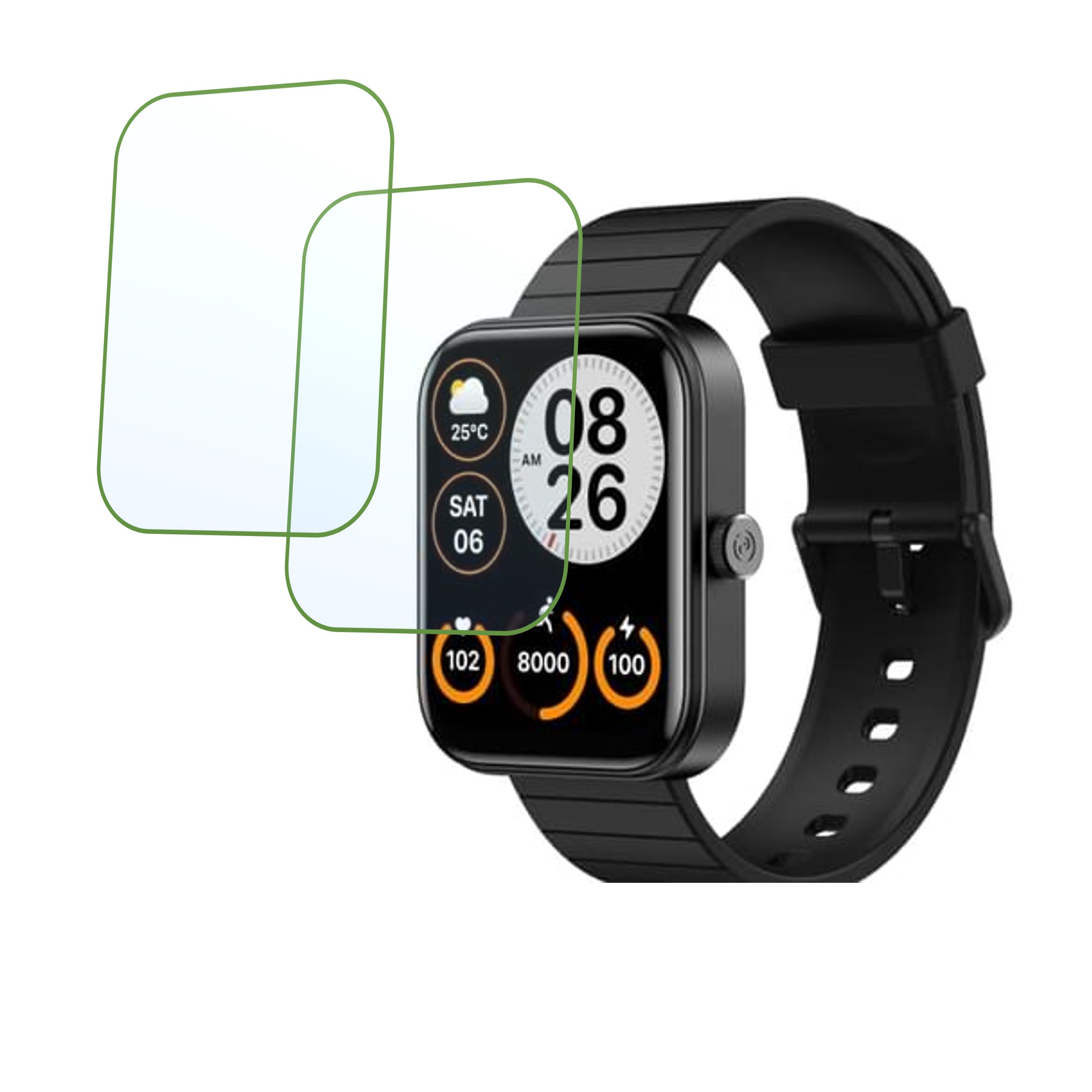 Noise ColorFit Pulse 3 Smartwatch Screen Protector 9H Protective Compatible Flexible