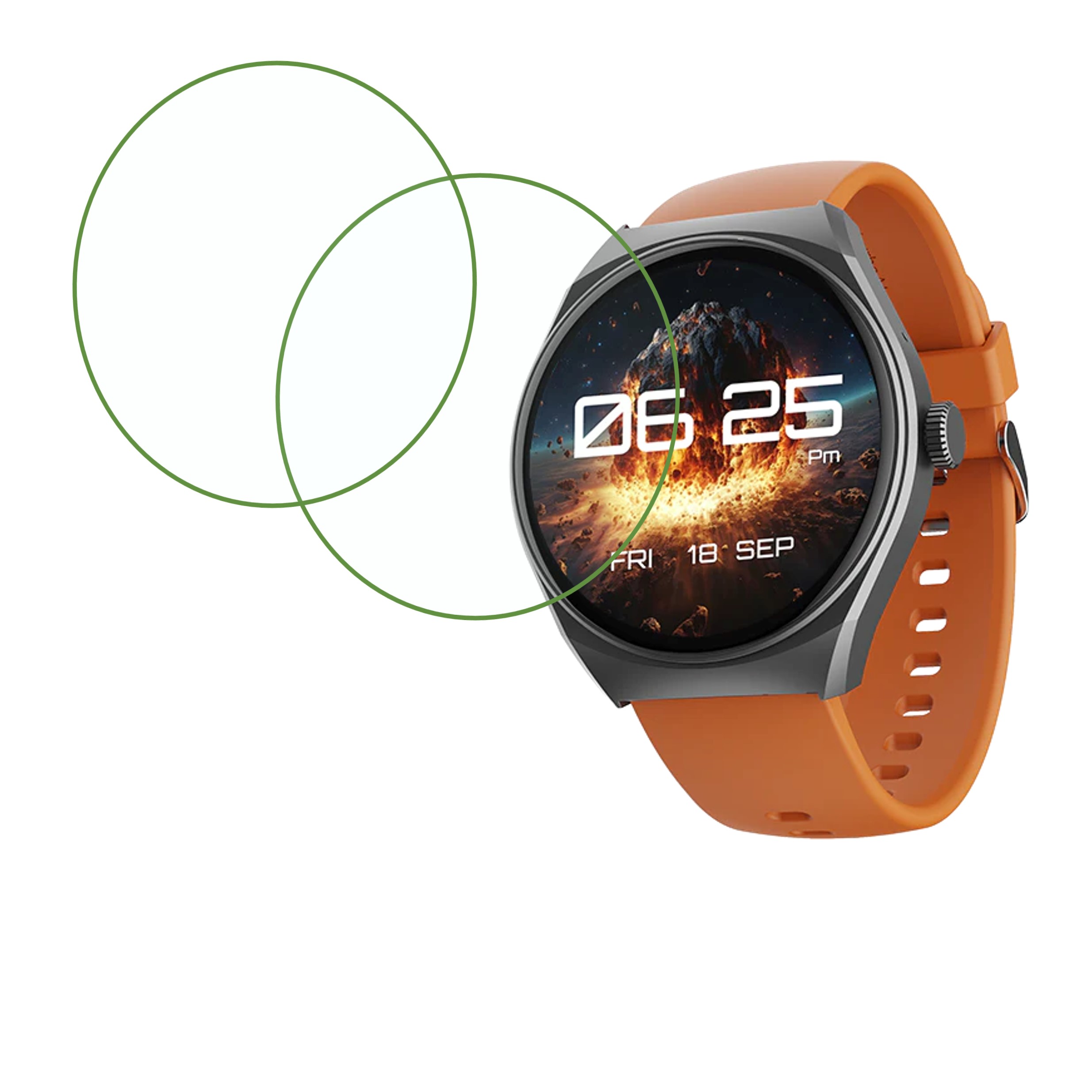 boAt Lunar Comet Smartwatch Screen Protector 9H Protective Compatible Flexible
