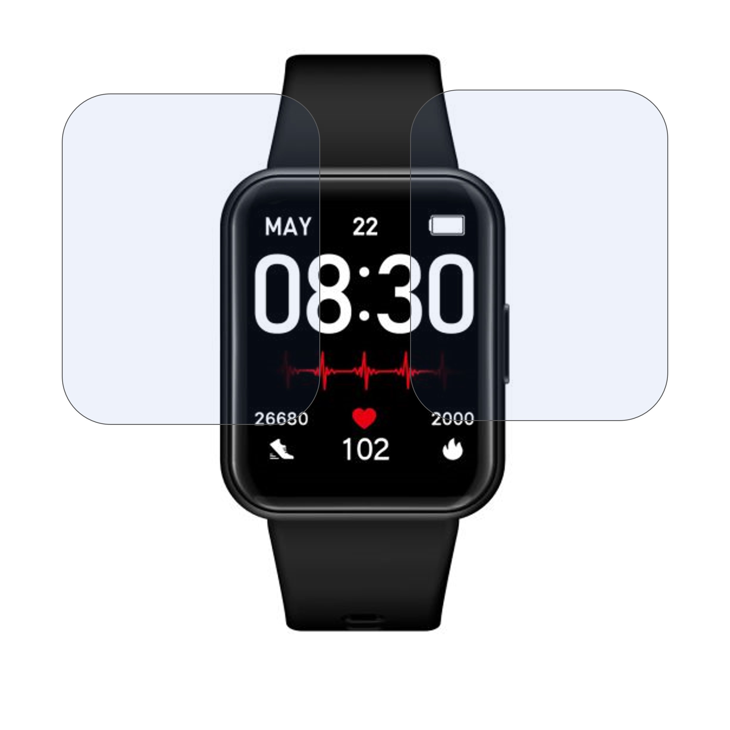Helix Smart Metal fit 3.0 Smartwatch -TW0HXW500T Smartwatch Screen Protector 9H Protective Compatible Flexible