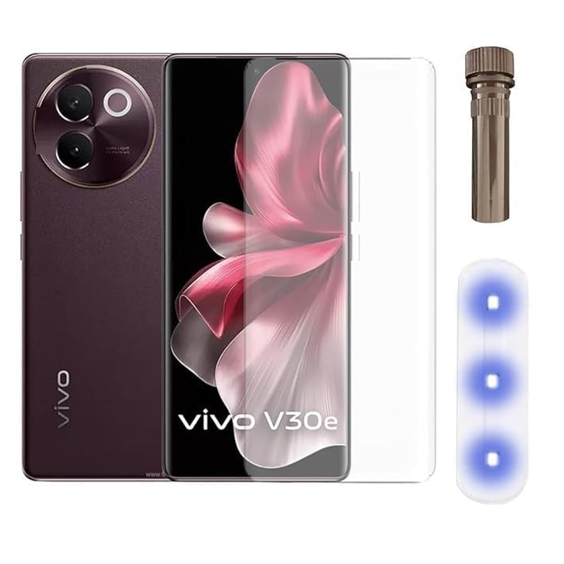 Tempered Glass Compatible With vivo V30e UV Shield – Ultra Clear & Scratch Resistant