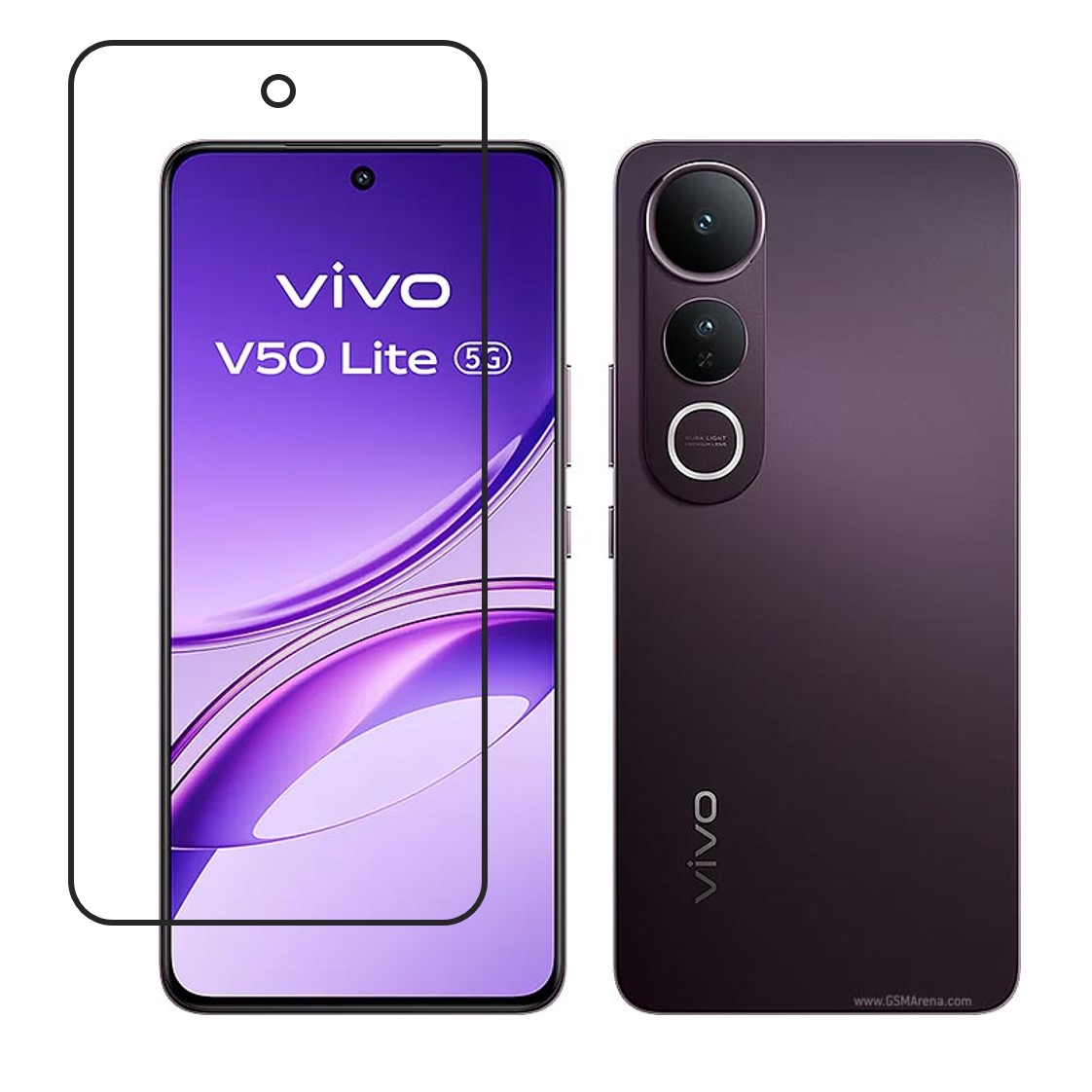 vivo V50 Lite Compatible With Mobile Front Screen Protector  (Flexible Screen Protector)
