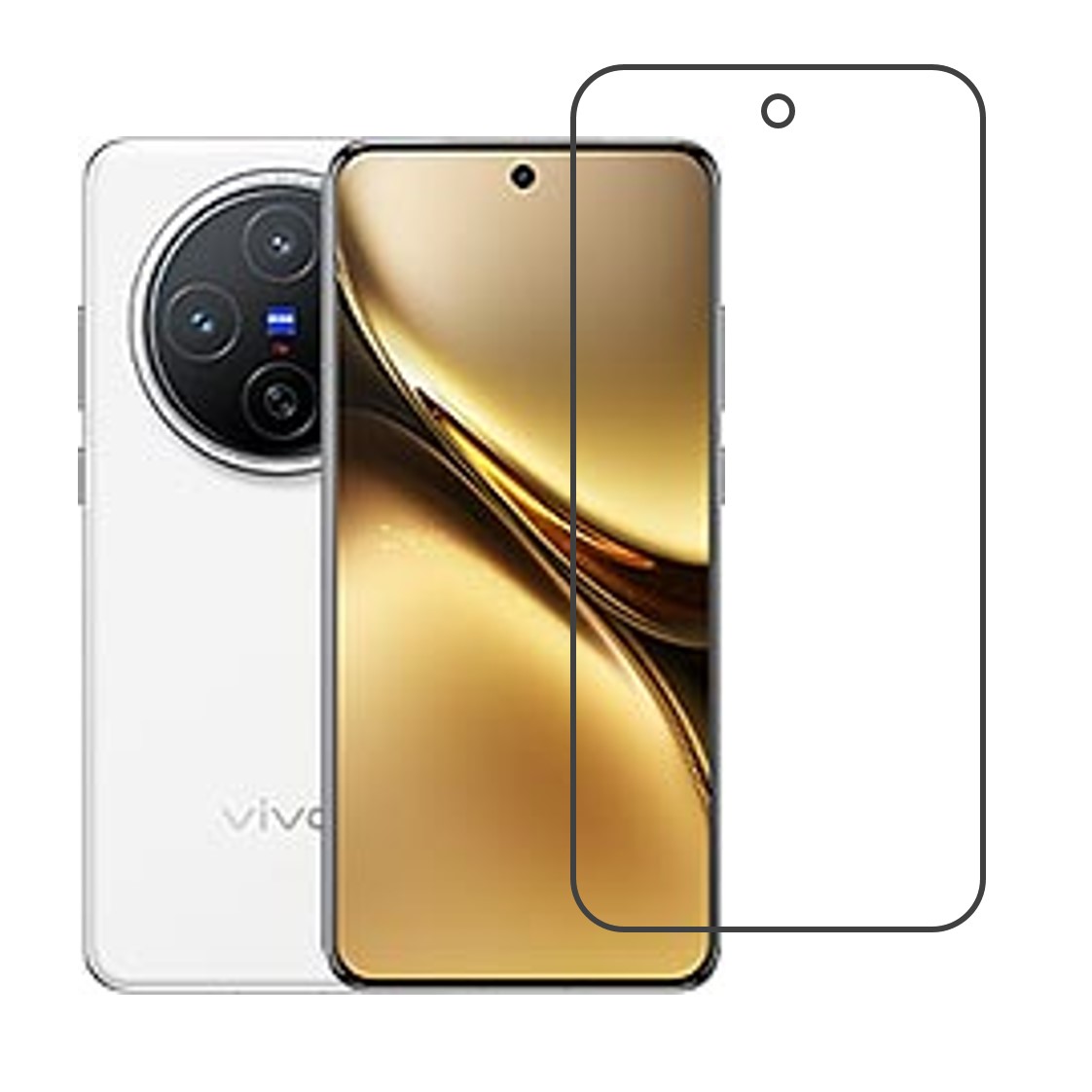 vivo X200s Compatible With Mobile Front Screen Protector  (Flexible Screen Protector)