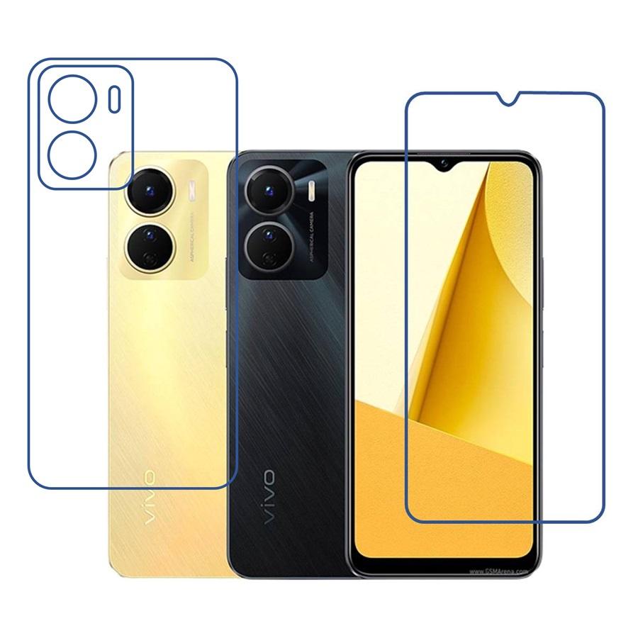 vivo Y16 9H Protective Compatible Mobile Screen Protector For Front & Back (Not a Tempered glass)