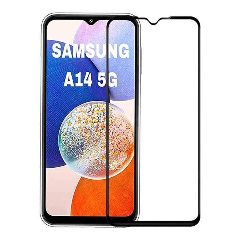 Samsung Galaxy A14 5G -Tempered Glass Screen Protector Designed for Edge to Edge Full Screen Coverage With Easy Installation Kit (Tempered glass/9H Clear/9H Matte)