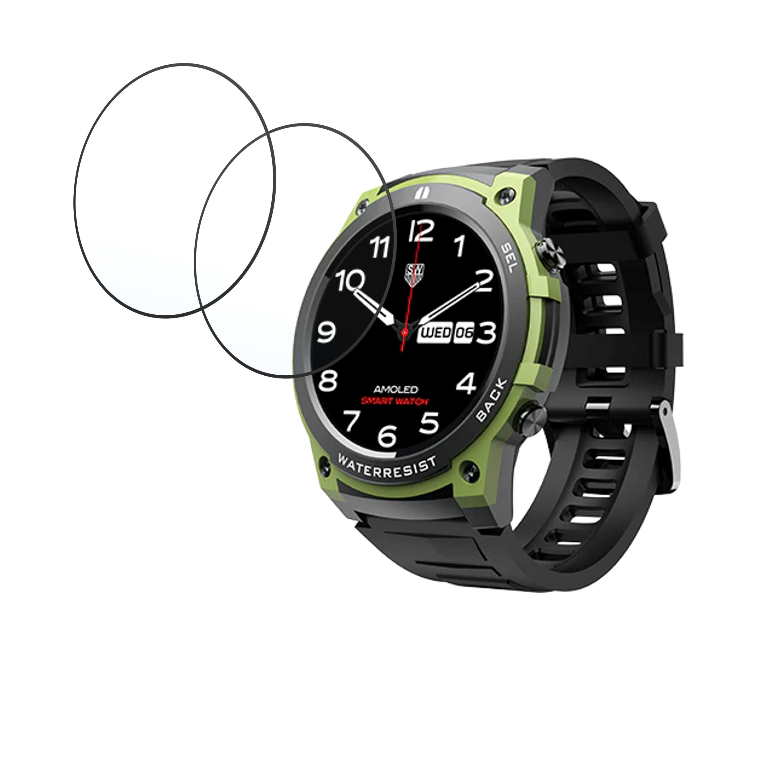 Fire Boltt Crusader Smartwatch Screen Protector 9H Protective Compatible Flexible