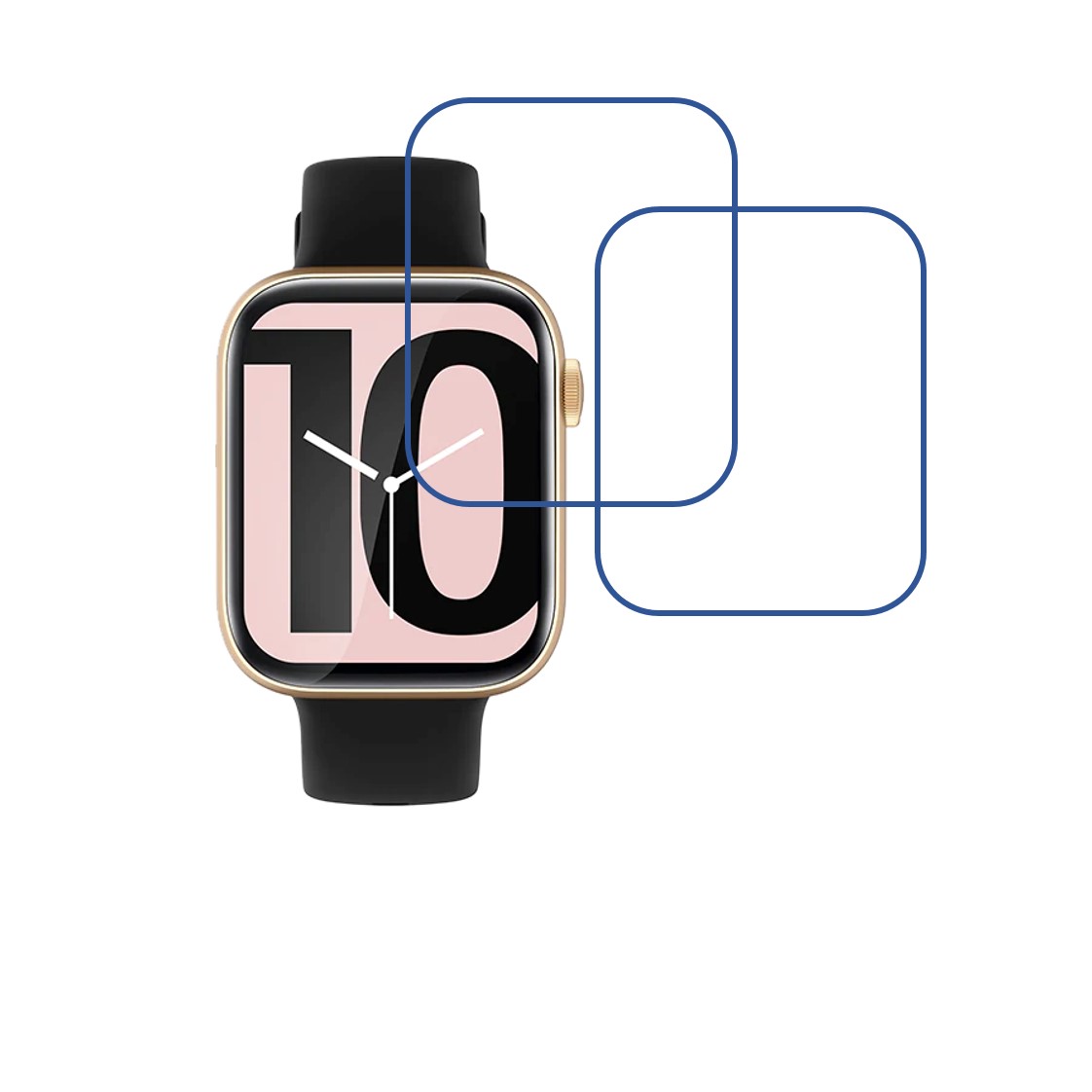 Fire Boltt Ring 3 Compatible Smartwatch Screen Protector (Pack of 02)