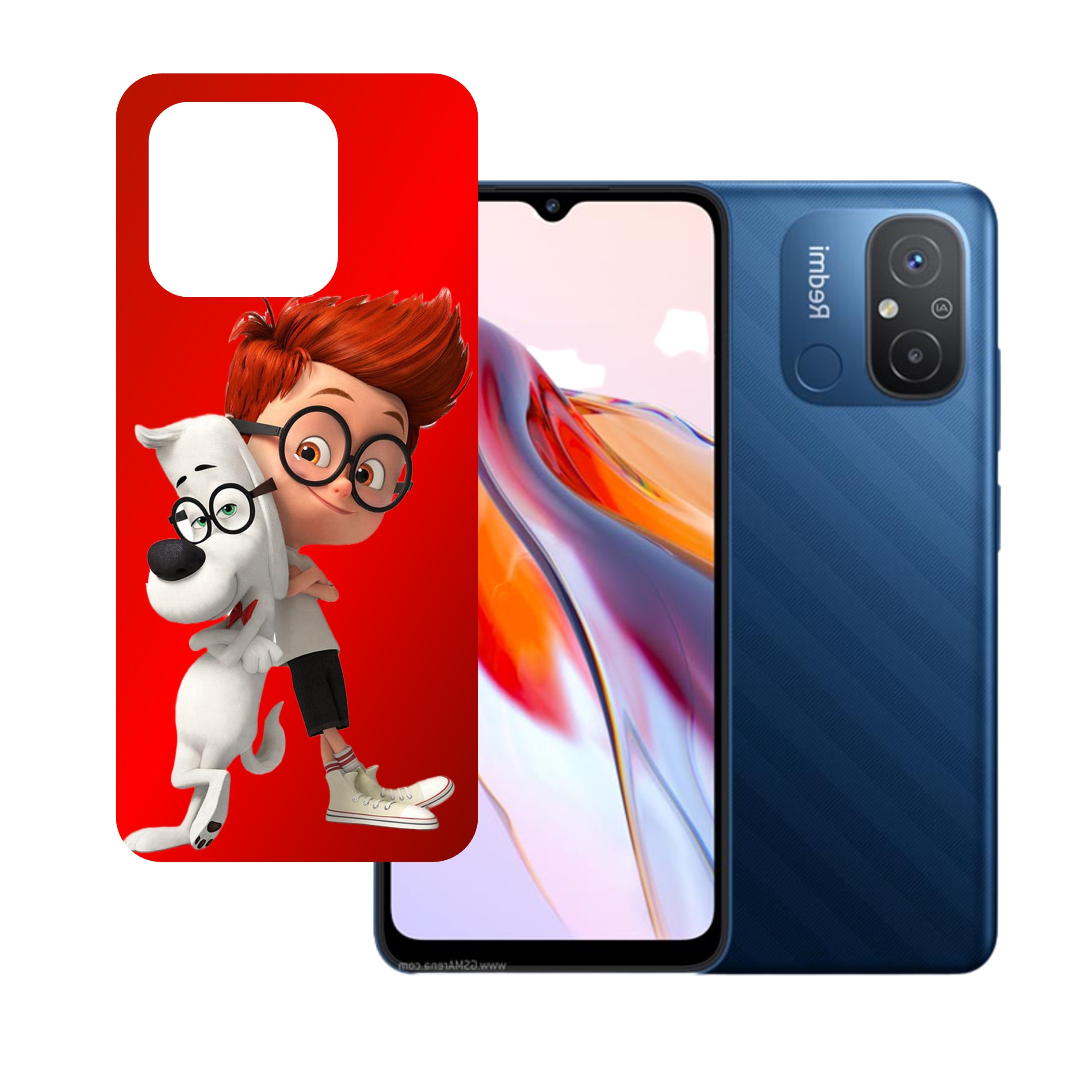 Xiaomi Redmi 12C  UV Embossed Touch Feel Modern Stylish Design back Skin Protector for (Not a Tempered glass)