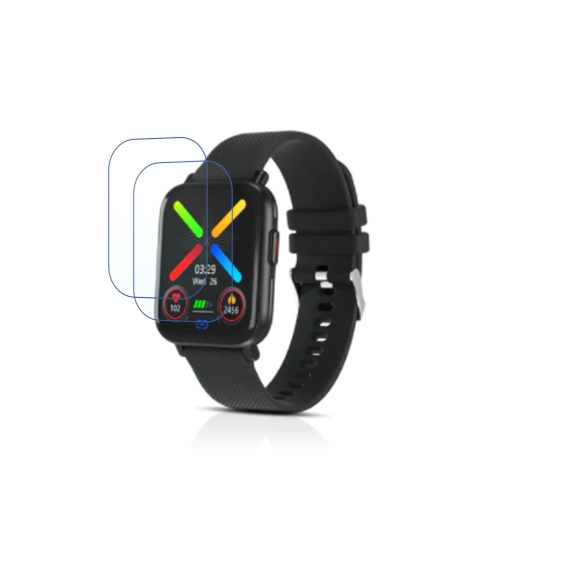 PORTRONICS KRONOS X1 Smartwatch Screen Protector 9H Protective Compatible Flexible