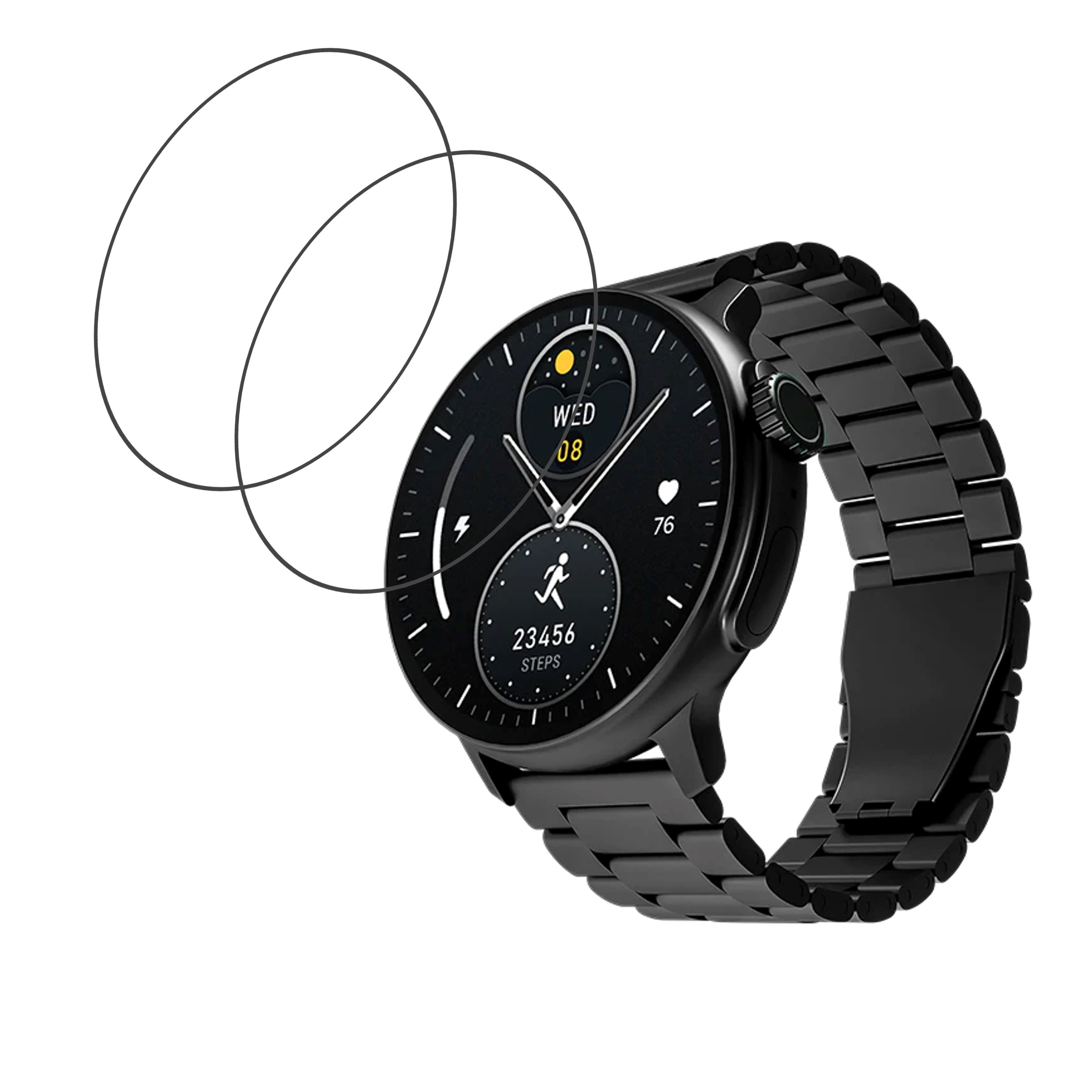 boAt Lunar tigon Smartwatch Screen Protector 9H Protective Compatible Flexible