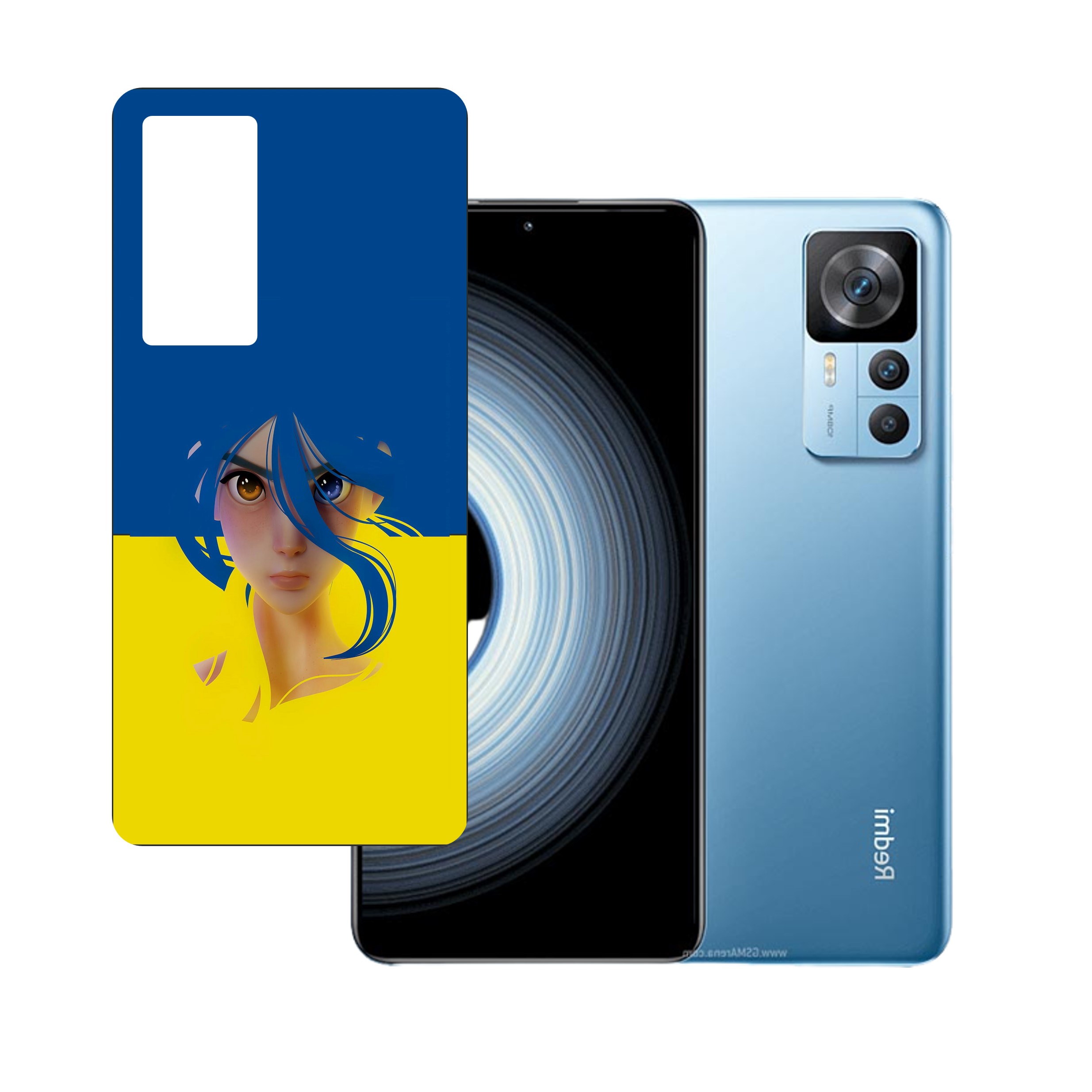 Xiaomi Redmi K50 Ultra UV Embossed Touch Feel Design back Skin Protector for (Not a Tempered glass)
