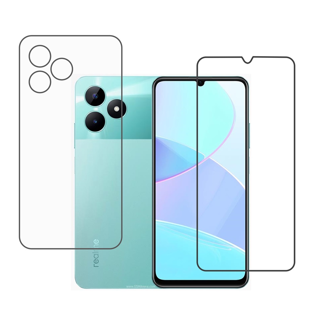 Realme C51 Protective Compatible Mobile Screen Protector For (Not a Tempered glass)