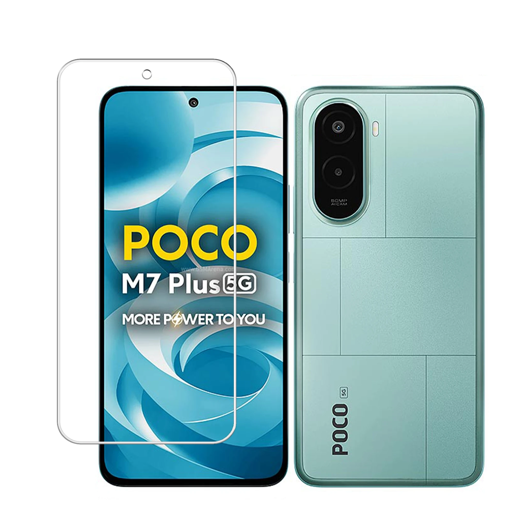 DVTECH 9H Screen Protector Compatible With Xiaomi POCO M7 Plus | Perfect Fit | Edge to Edge | Flexible Screen Guard |