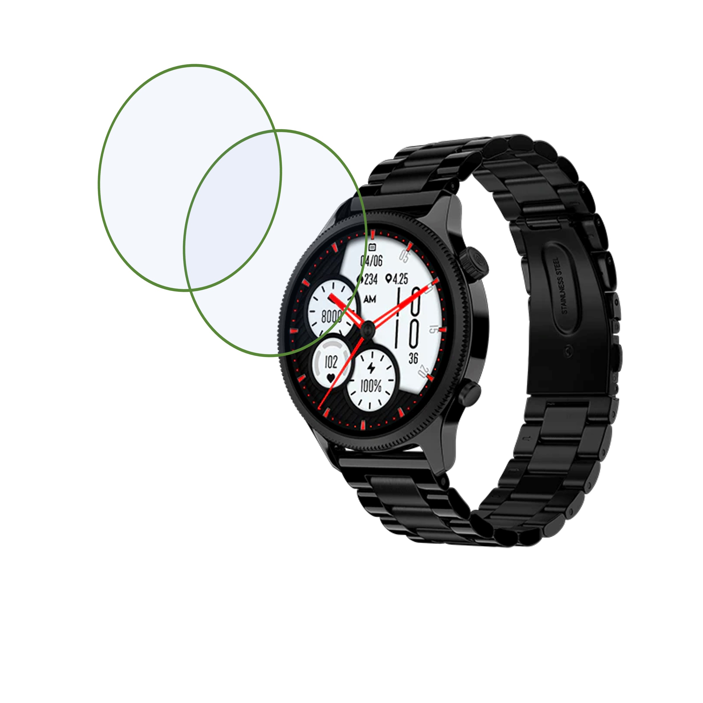 NoiseFit Evolve 4 Smartwatch Screen Protector 9H Protective Compatible Flexible