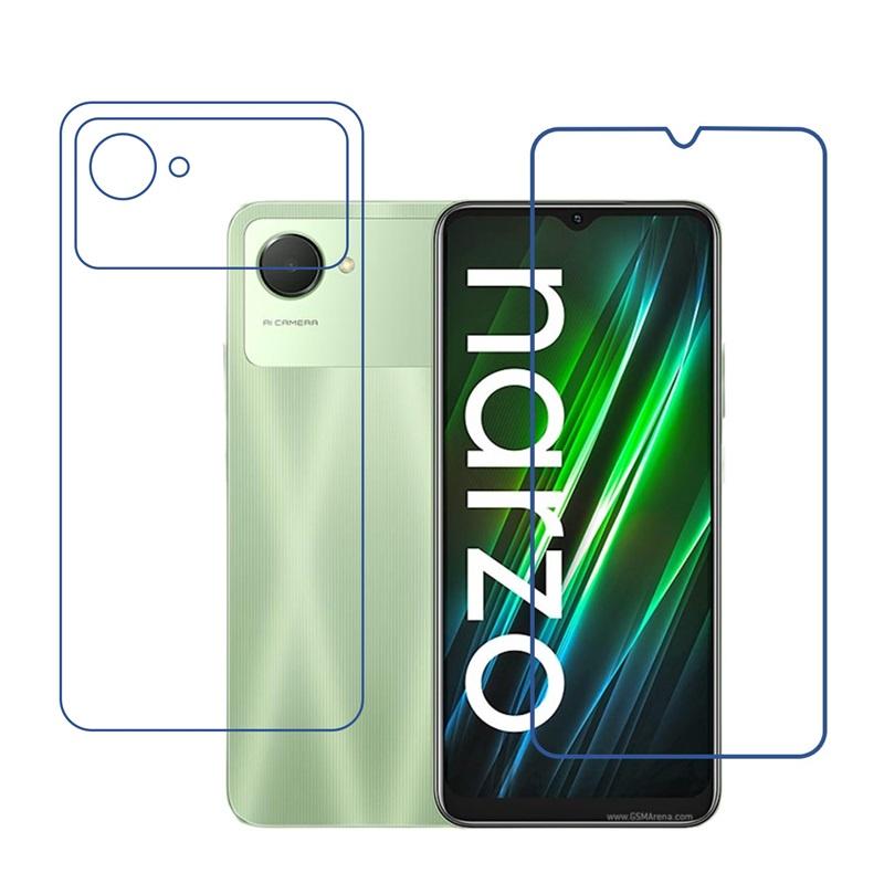 Realme Narzo 50i Prime 9H Front & Back Flexible Compatible Mobile Screen Protector (Not a Tempered glass)