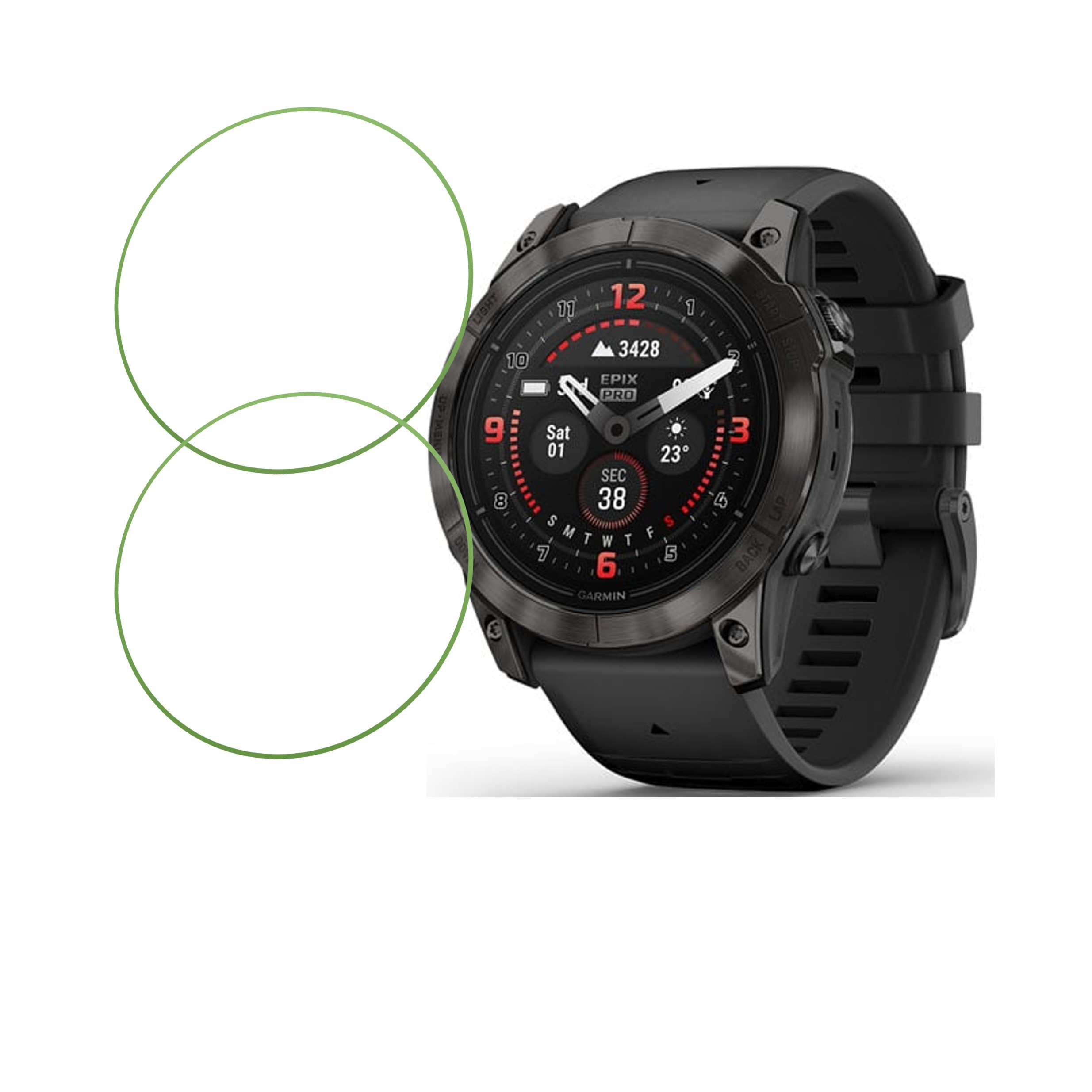 Garmin epix Pro 51mm Smartwatch Screen Protector 9H Protective Compatible Flexible
