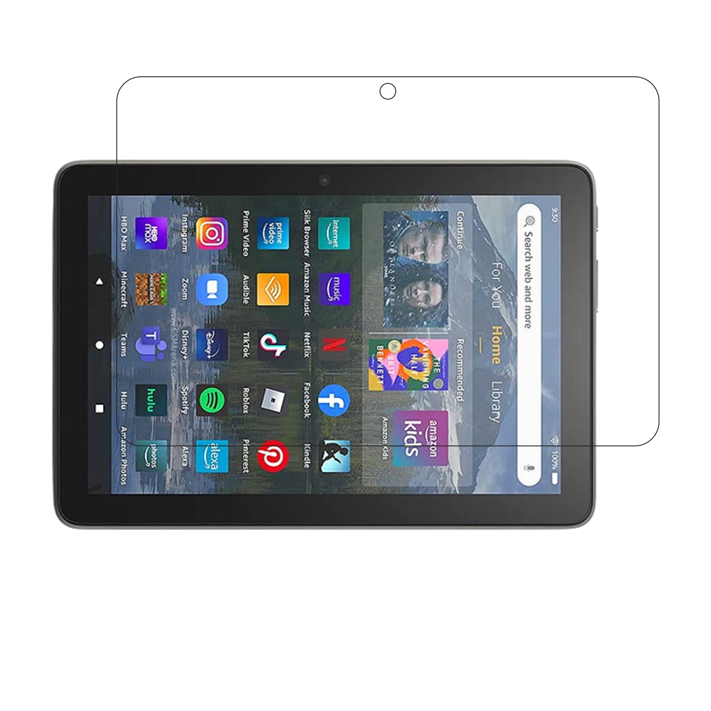 Amazon Fire HD 8 Plus (2022) Tablet Screen Protector 9H Protective Compatible Flexible