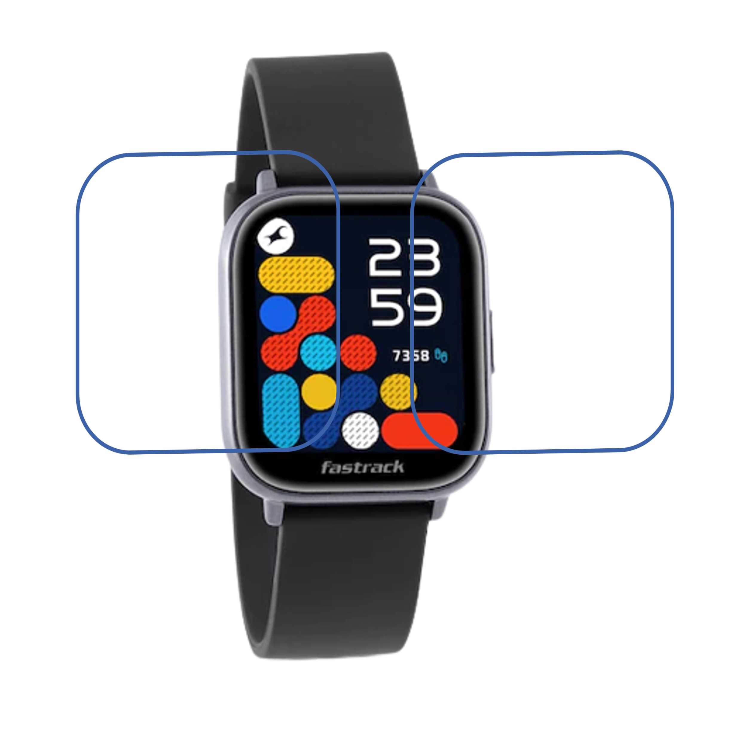 REFLEX VYBE SMART WATCH Smartwatch Screen Protector 9H Protective Compatible Flexible