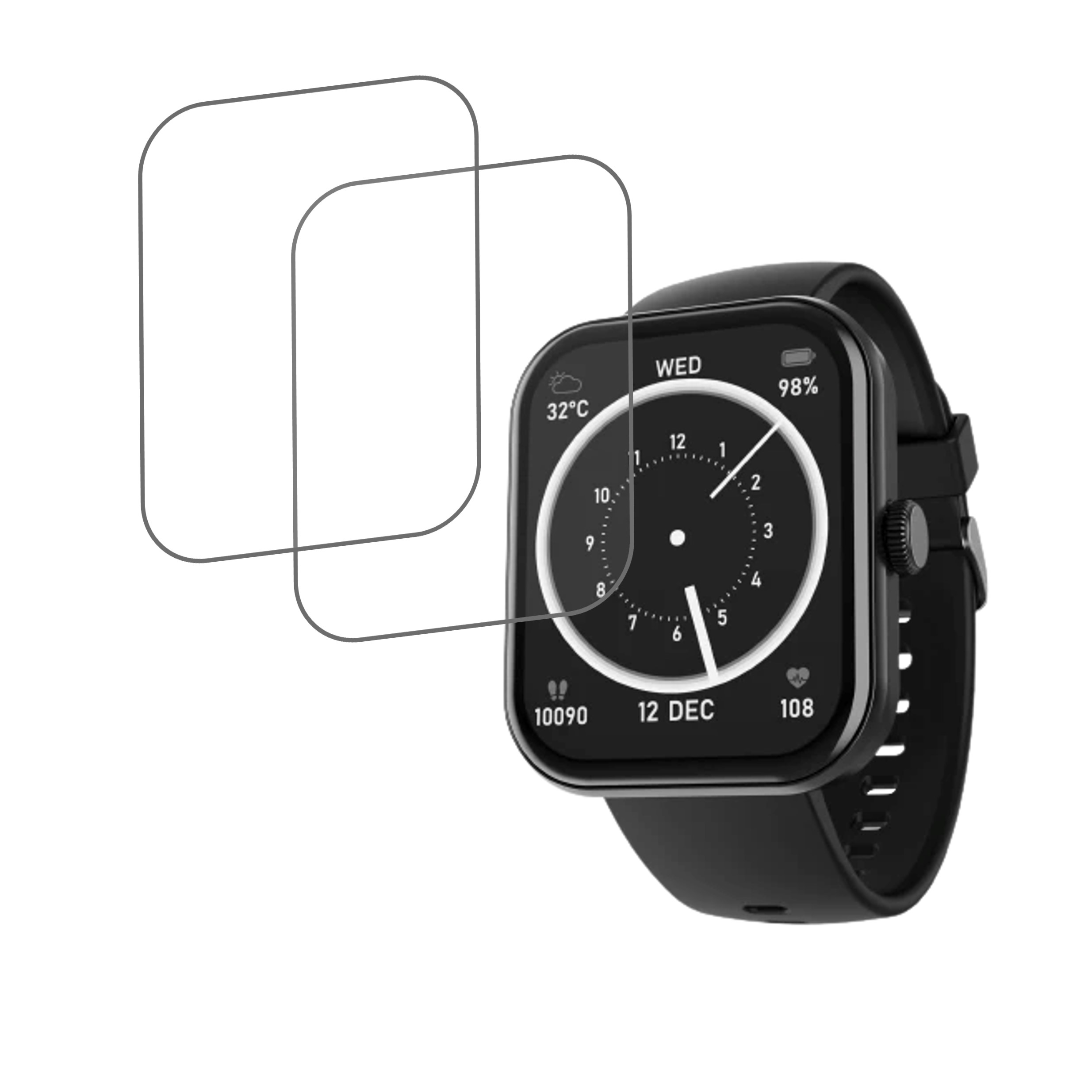 boAT Wave Cosmos Max Smartwatch Screen Protector 9H Protective Compatible Flexible