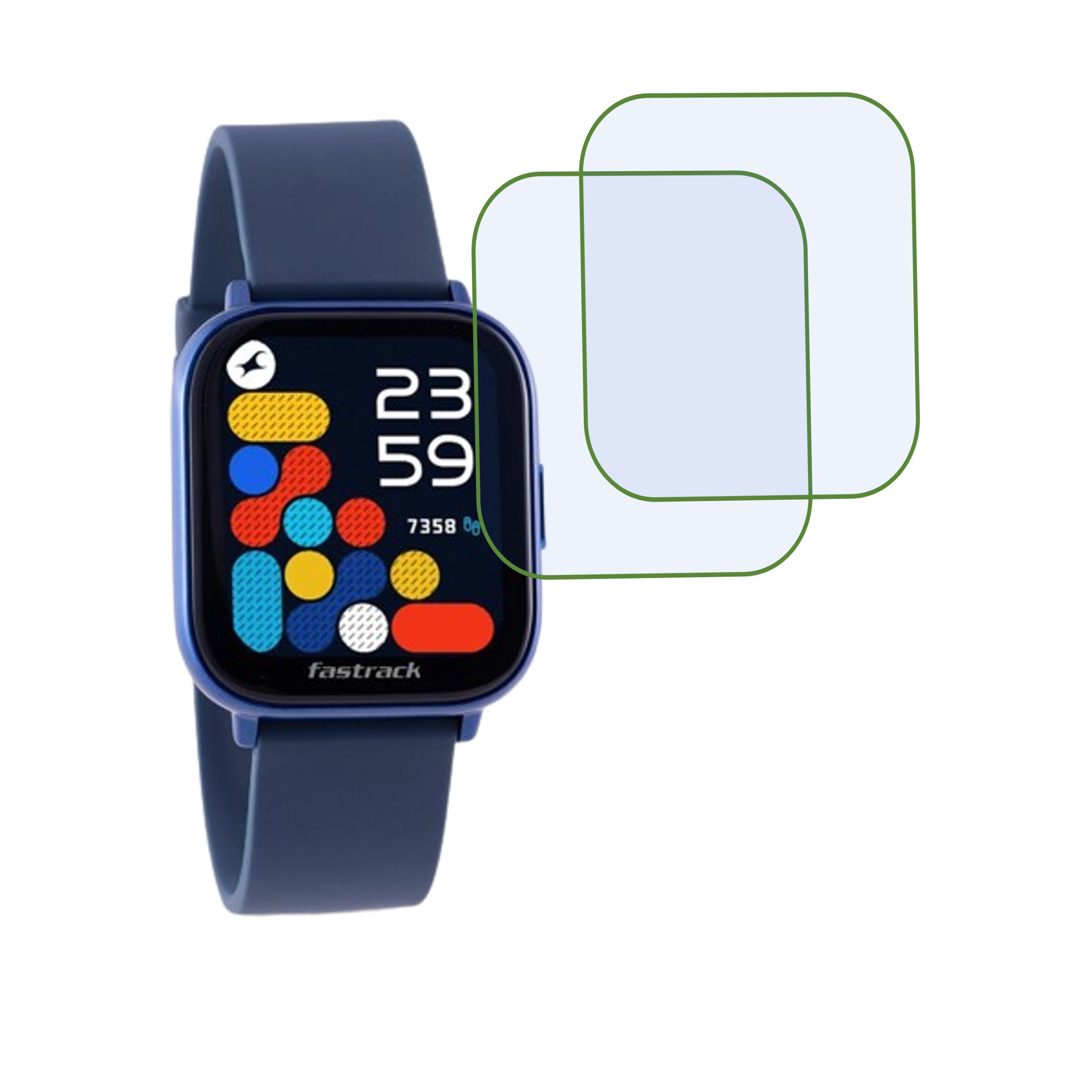Fastrack Reflex Vybe Smartwatch Screen Protector 9H Protective Compatible Flexible