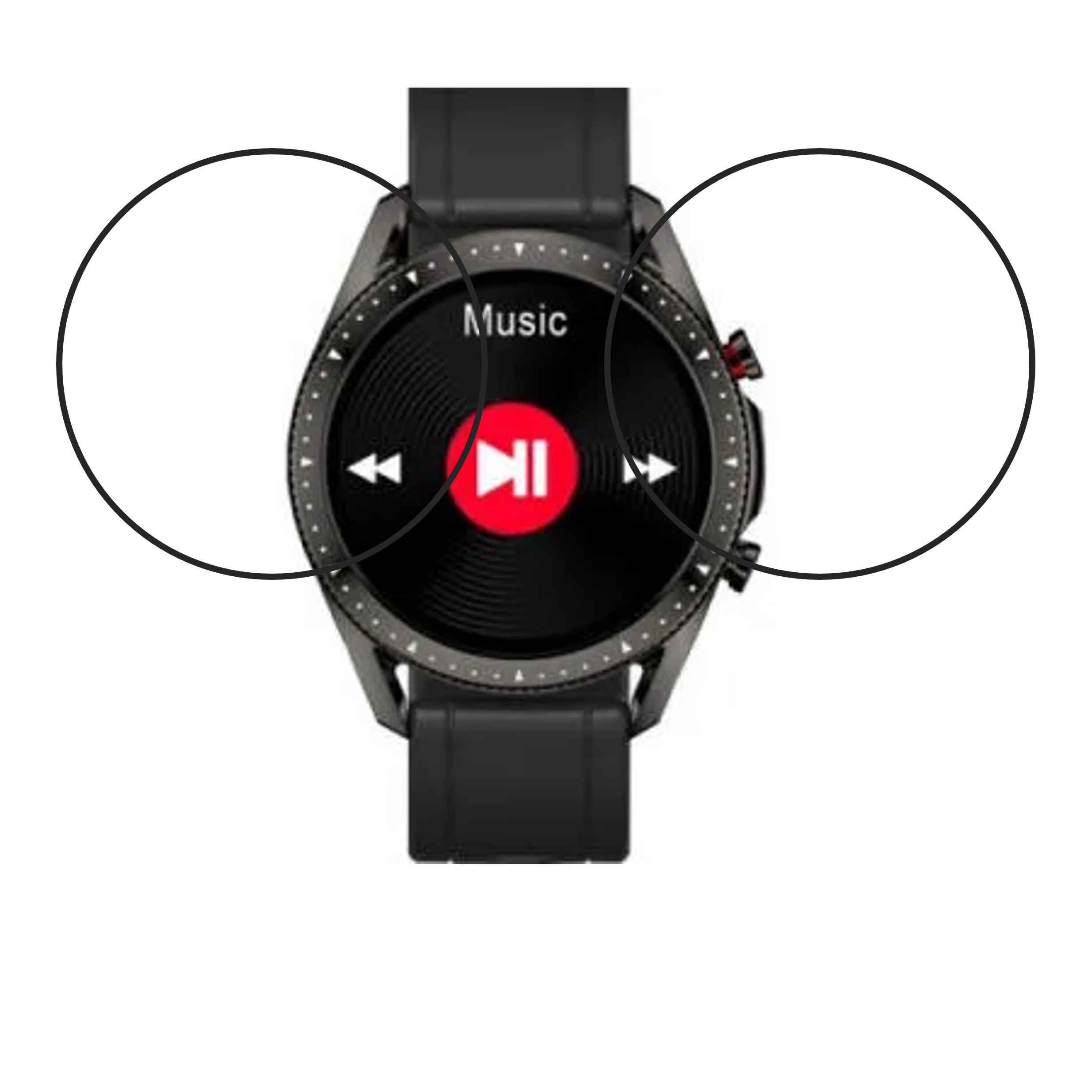 PLAYFIT DIAL 2 Smartwatch Screen Protector 9H Protective Compatible Flexible