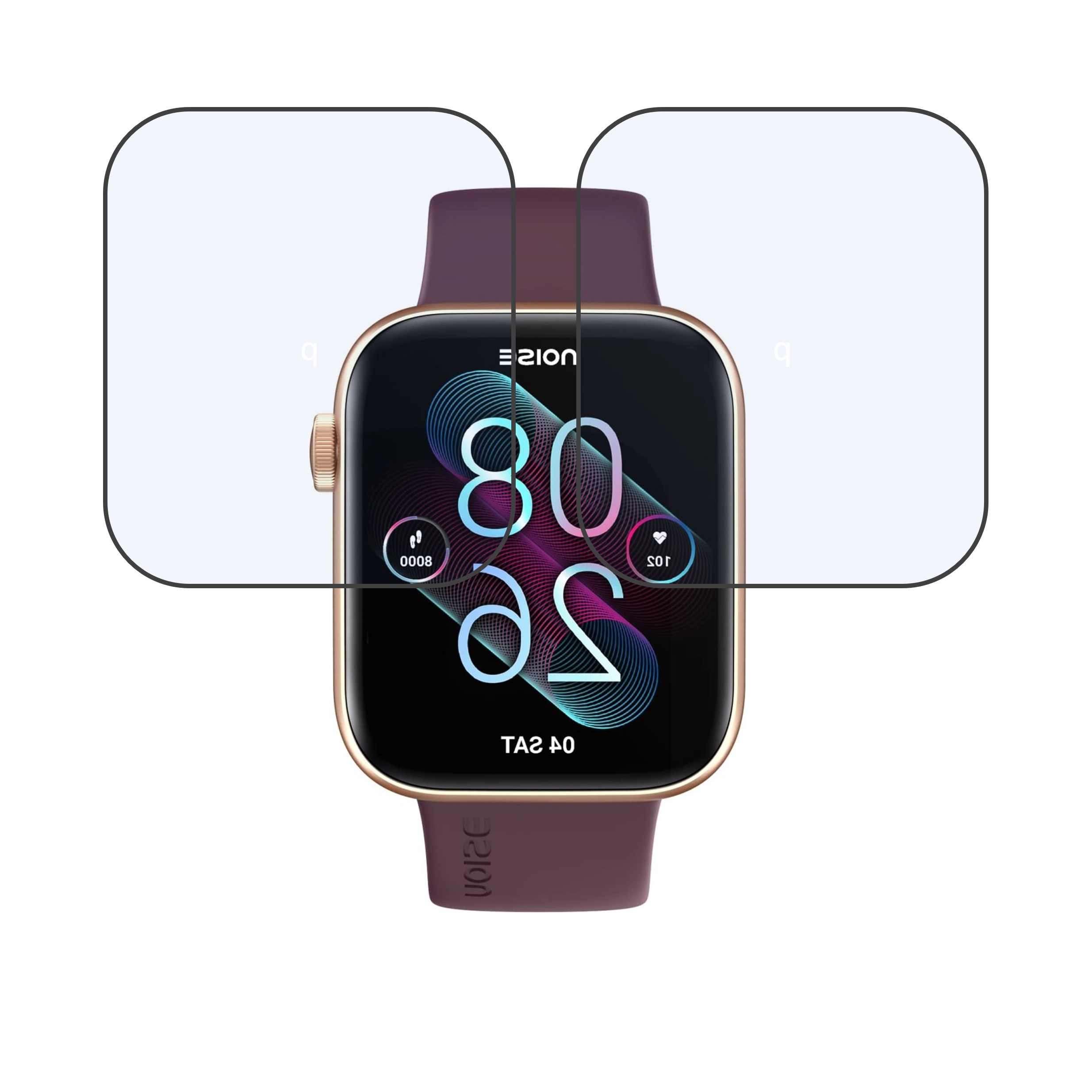 Noise ColorFit Impact Smartwatch Screen Protector 9H Protective Compatible Flexible