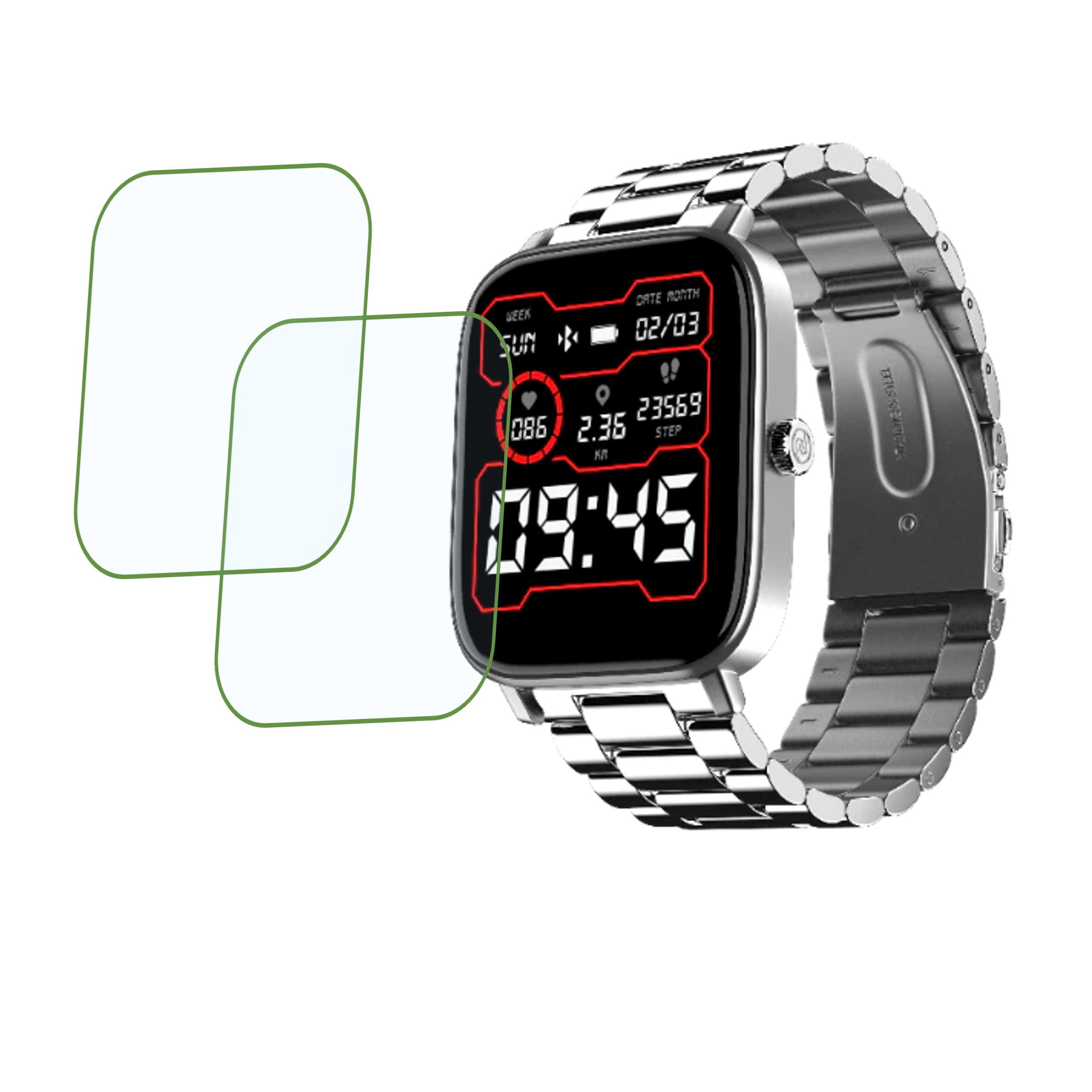 Noise ColorFit Icon 2 Elite Smartwatch Screen Protector 9H Protective Compatible Flexible