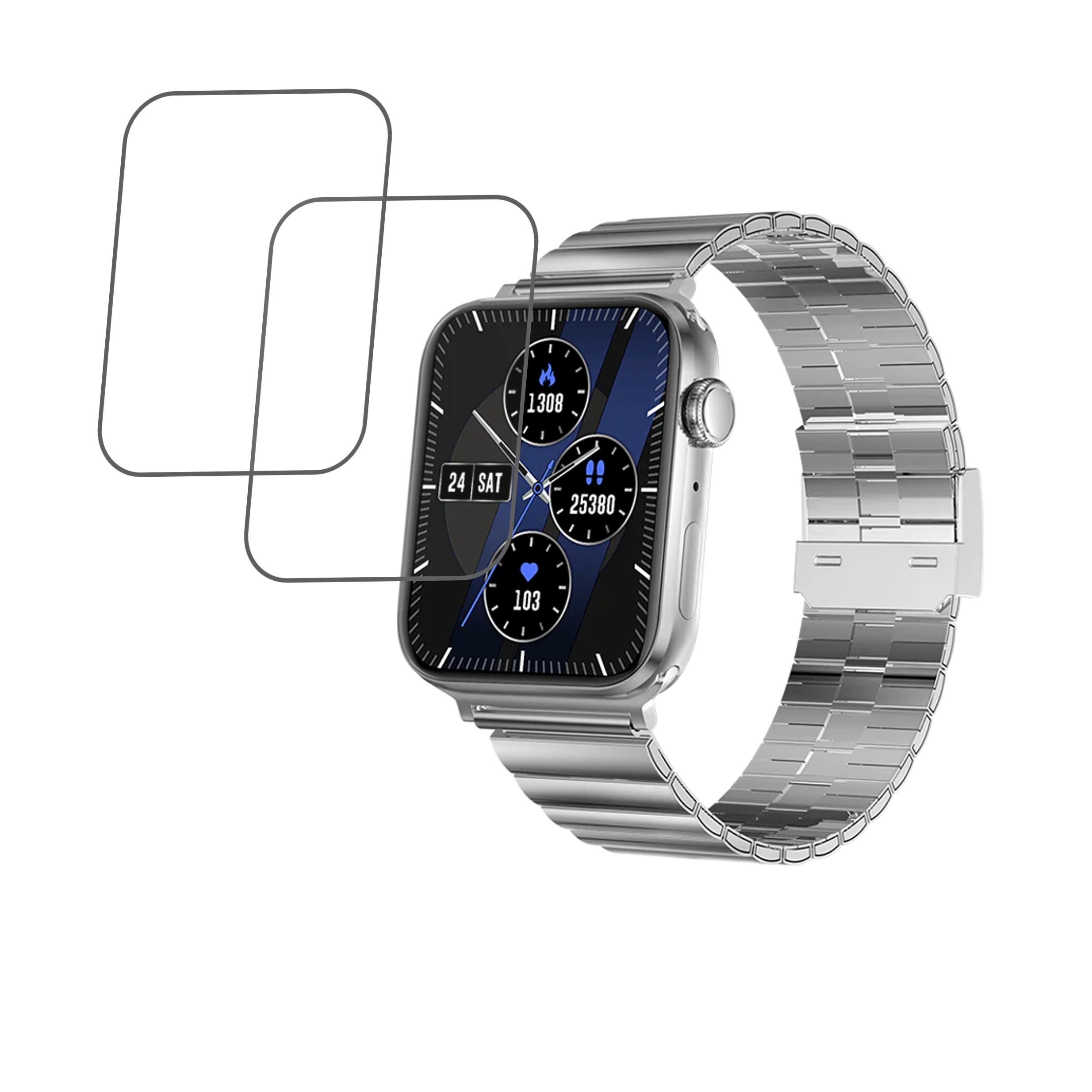Fire Boltt All New Visionary Smartwatch Screen Protector 9H Protective Compatible Flexible