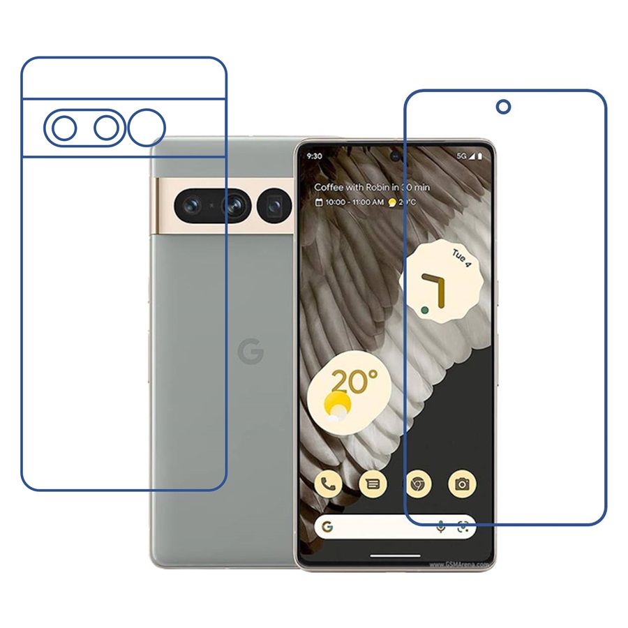 Google Pixel 7 Pro 9H Protective Compatible Mobile Screen Protector For Front & Back (Not a Tempered glass)