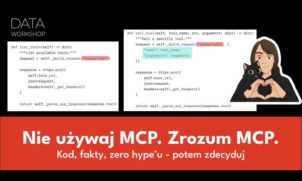 Nie używaj MCP. Zrozum MCP. Kod, fakty, zero hype'u - potem zdecyduj.