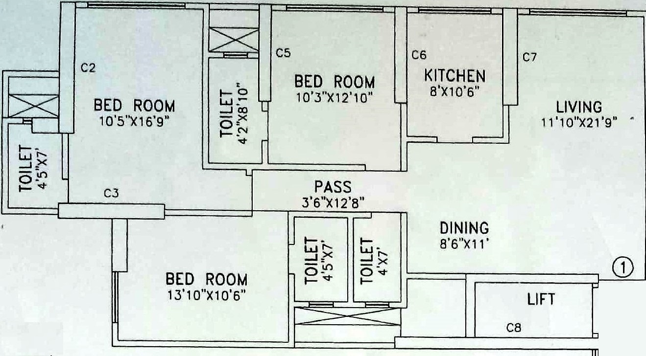 A H Heights at Jogeshwari by Constructions Floor Plans