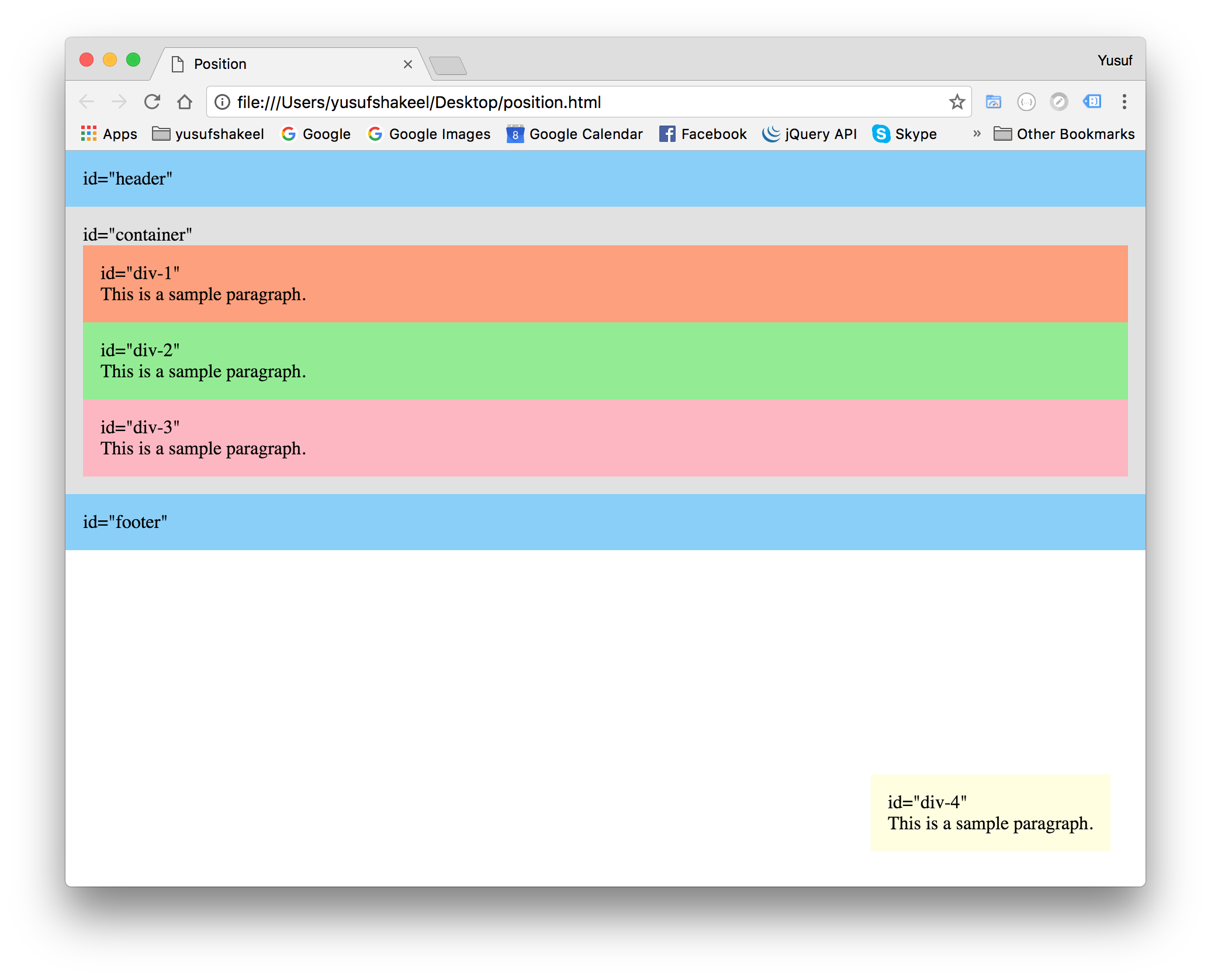 CSS Position CSS Dyclassroom Have Fun Learning 