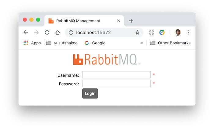 RabbitMQ login
