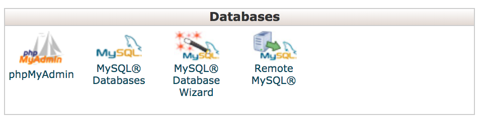 cpanel databases