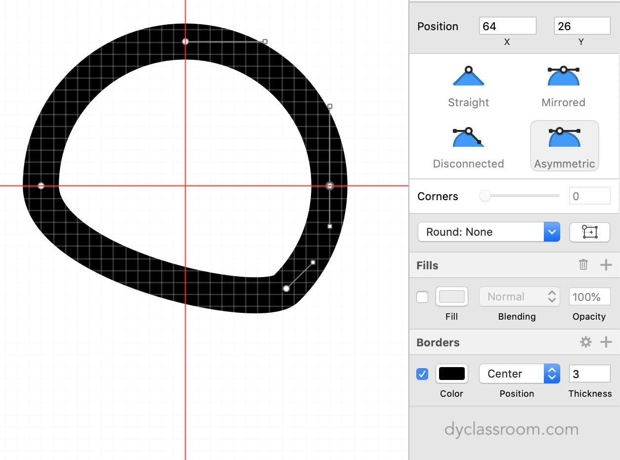 sketch app - gift icon - circle