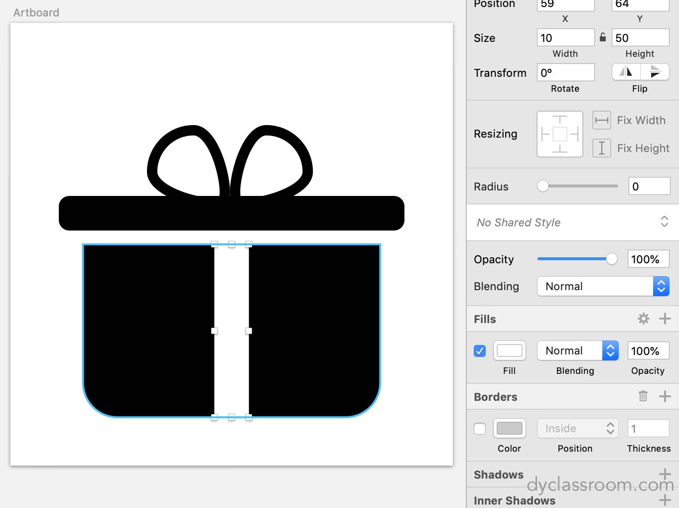 sketch app - gift icon - final