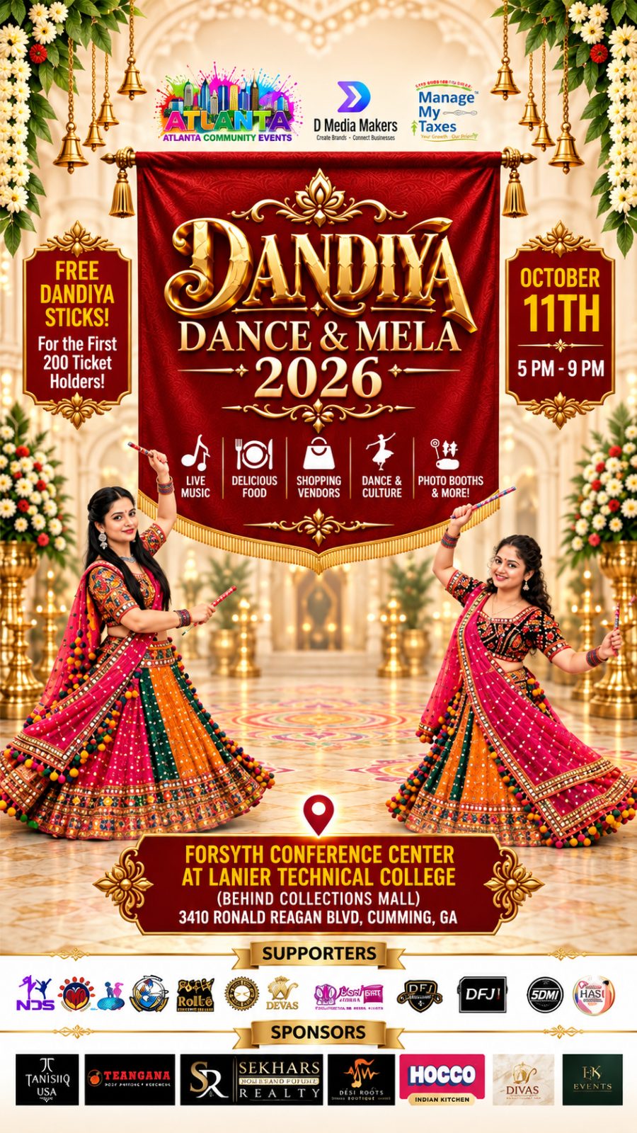 Dandiya Dance & Mela 2026 -Atlanta