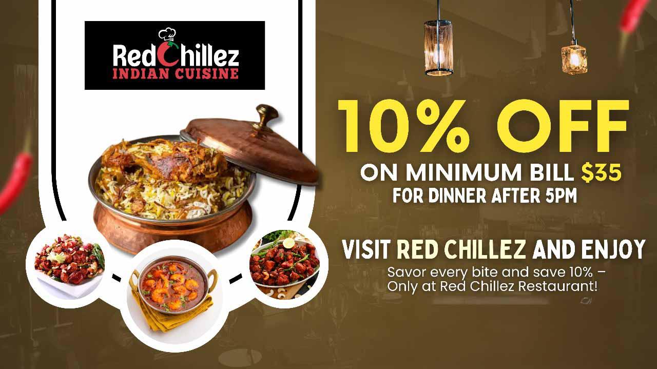 10% off on Dinner!