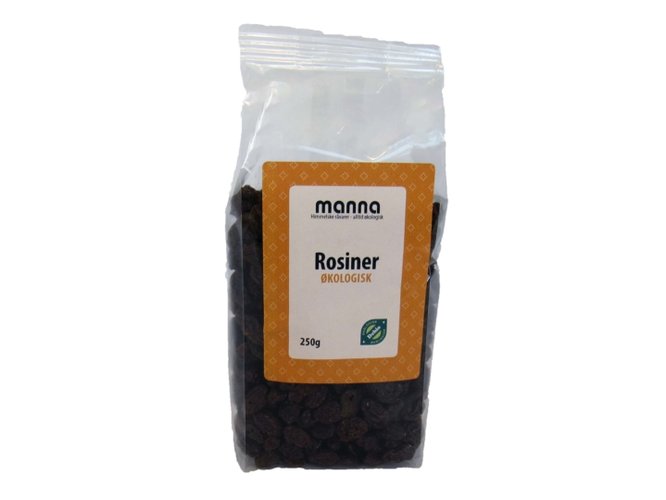 Rosiner, 250 g, økologisk, Manna