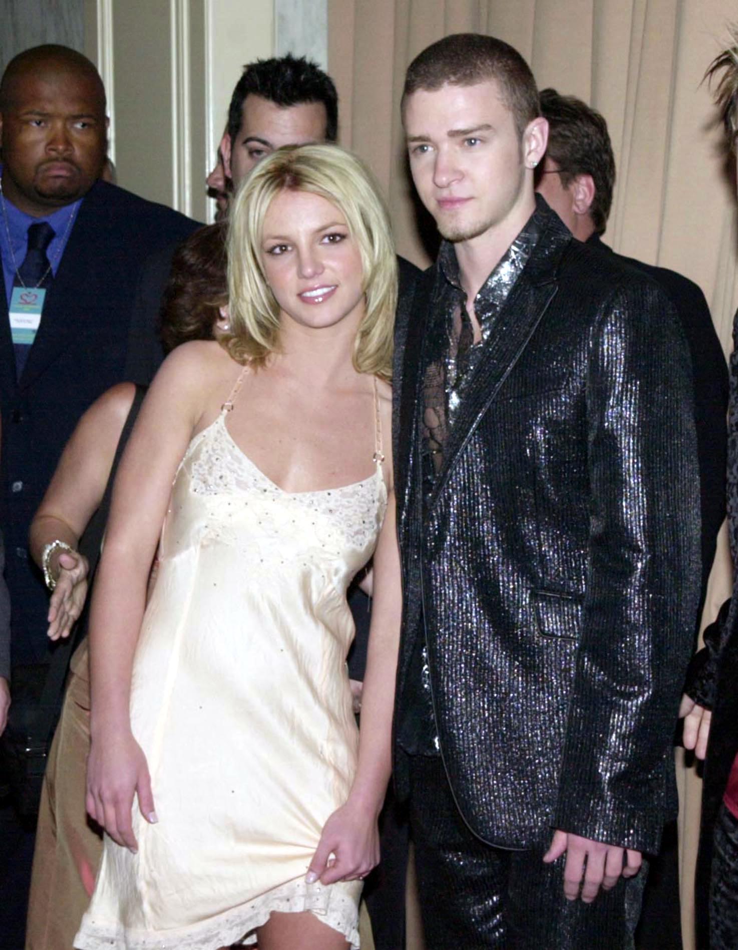 A throwback photo of Britney Spears and Justin Timberlake together at an event.