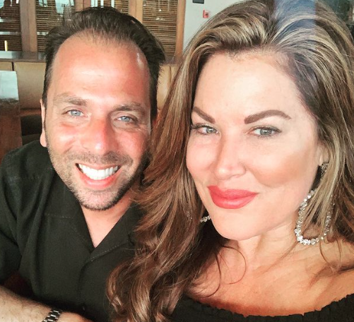 Emily Simpson takes a selfie with husband Shane.