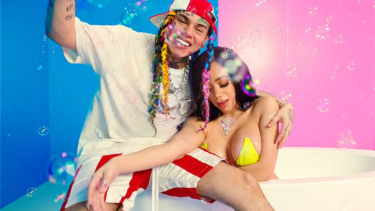 6ix9ine in the visuals for his 'YAYA' video.