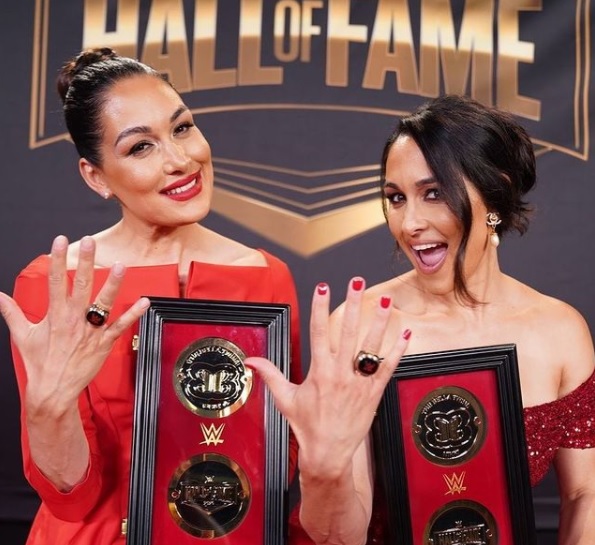 Brie and Nikki Bella WWE Hall of Fame