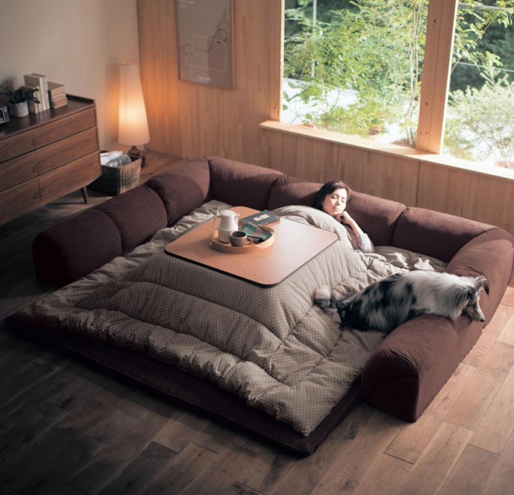 Convertible Japanese Sofa Makes It Possible To Hibernate In Your